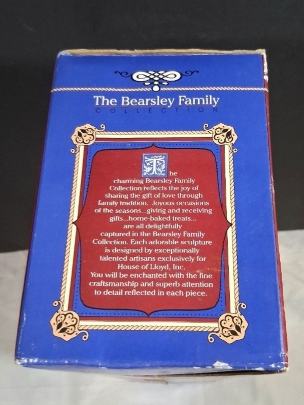 Vtg 1998 House of Lloyd Bearsley Family Two for Tea Bear Figurine Set Complete - Picture 3 of 11